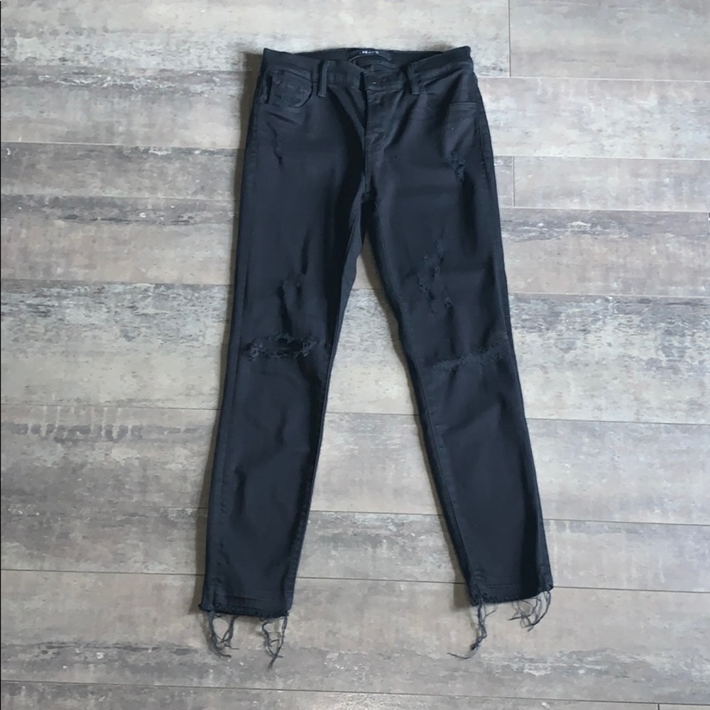 J Brand Distressed Capri Pants